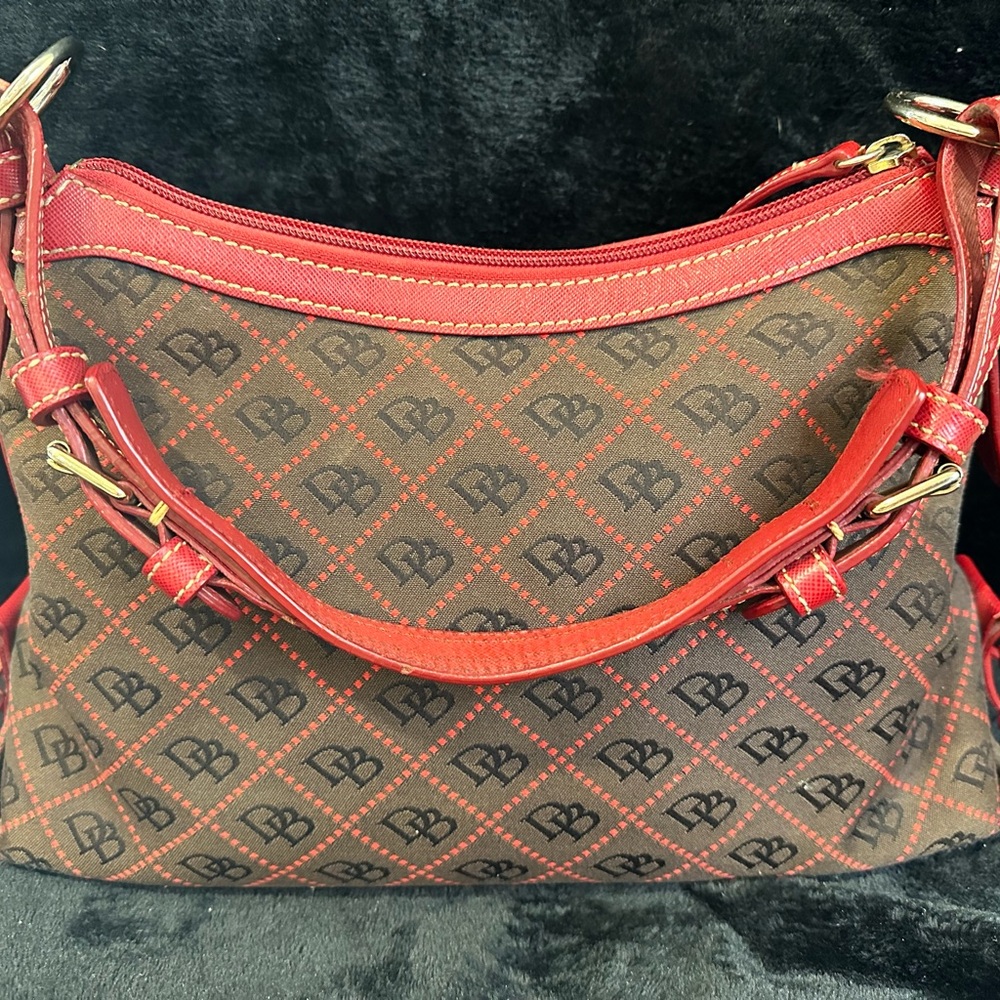 Dooney & Bourke Signature Canvas Shoulder Bag - Picture 2 of 12